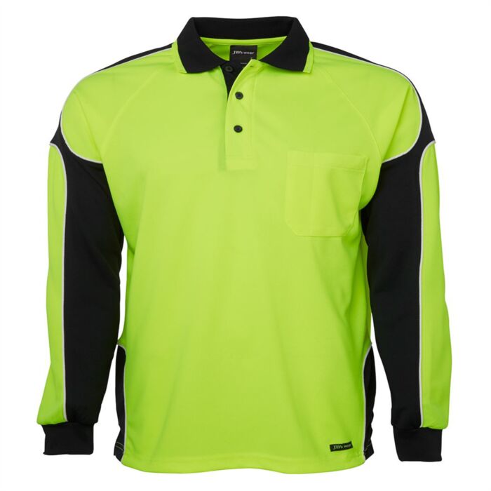 6AP4L JB's Hi Vis 4602.1 L/S Arm Panel Polo Thumbnail
