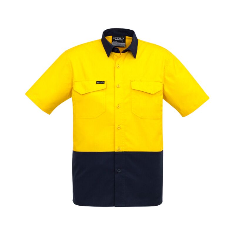 ZW815 Men's Rugged Cooling Hi Vis Short Sleeve Shirt Thumbnail