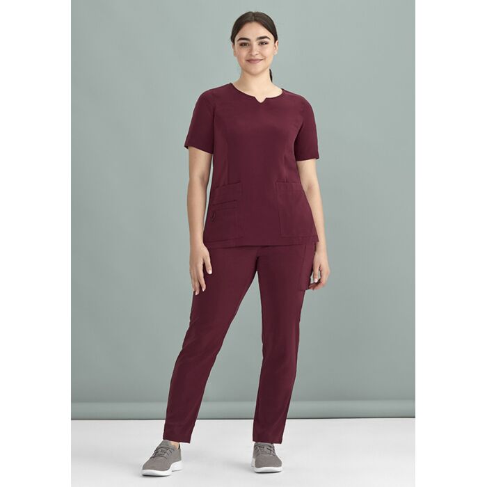 CST942LS Women's Avery Round Neck Scrub Top Thumbnail