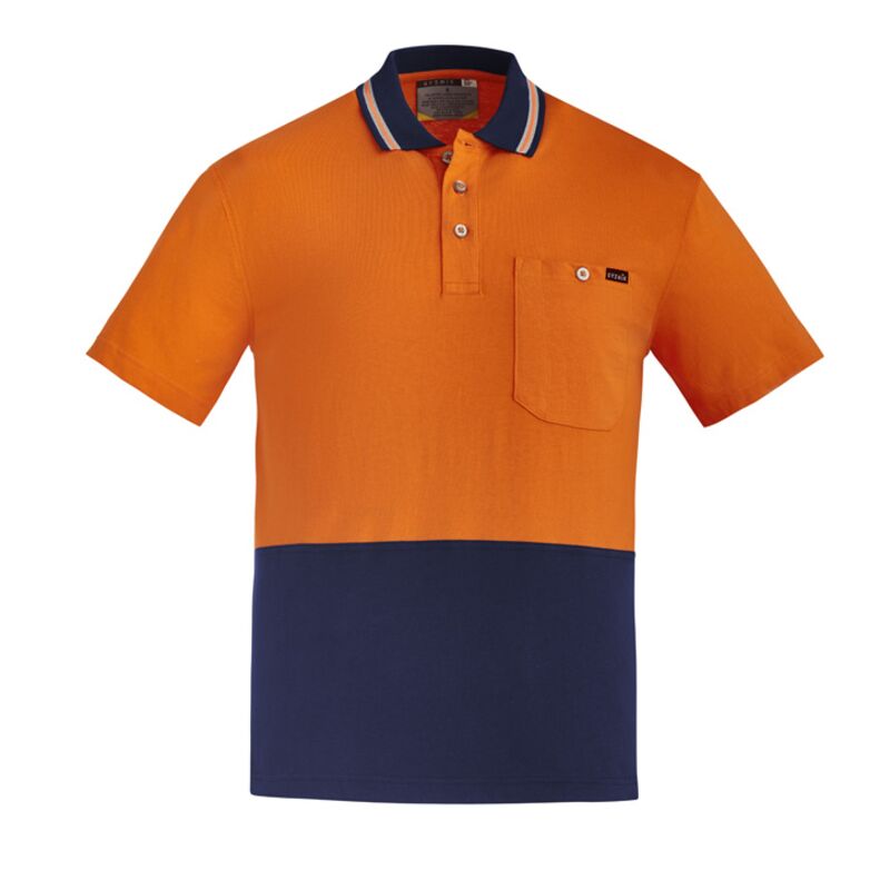 ZH435 Men's Hi Vis Cotton Short Sleeve Polo Thumbnail