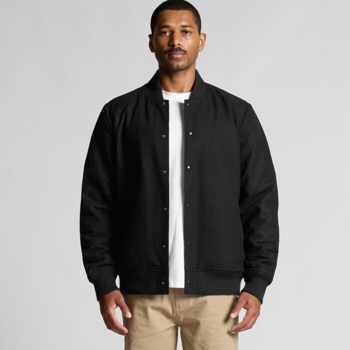 5512 Men's Felt Bomber Jacket Thumbnail