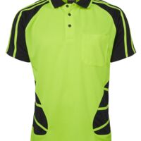 6HSP Men's JB's Hi Vis S/S Spider Polo Thumbnail