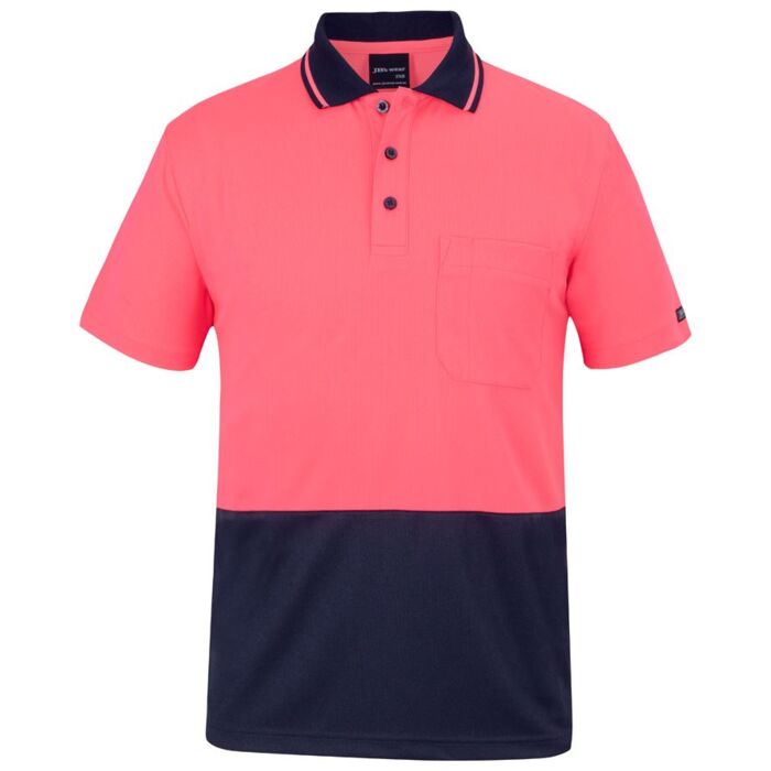 6HVNC Men's JB's Hi Vis Non Cuff Traditional Polo Thumbnail