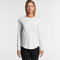 SALE | 4055 Women's Curve L/S Tee - Grey Marle Thumbnail