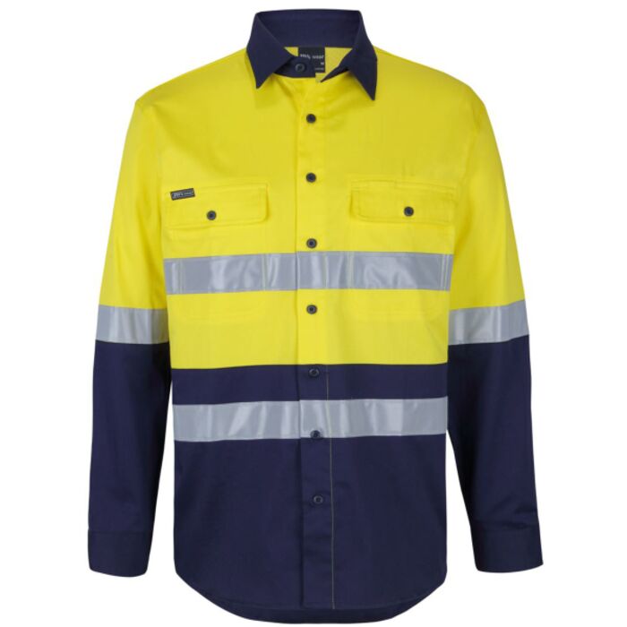 JB's Hi Vis (D+N) L/S Stretch Work Shirt Thumbnail
