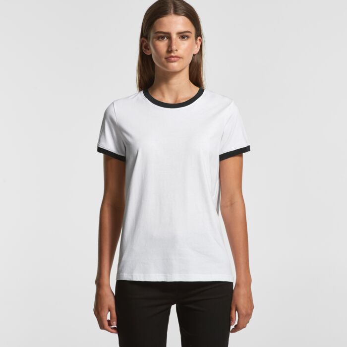 4053 Women's Maple Ringer Tee Thumbnail