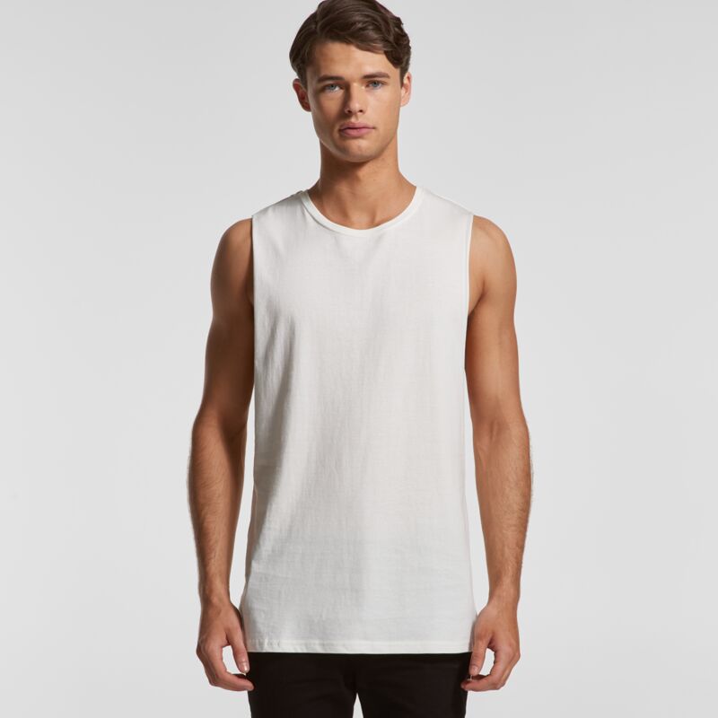 SALE | 5025G Men's Barnard Organic Tank - White Thumbnail