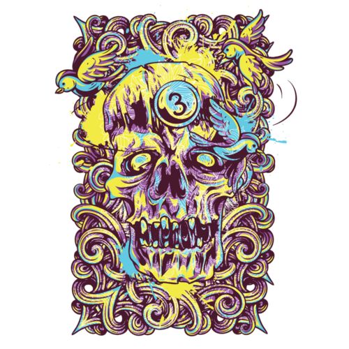 Birds and a skull Thumbnail